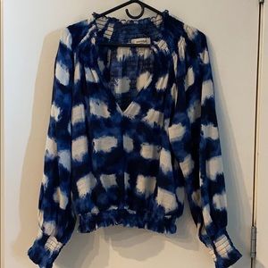 Tie dyed print blouse